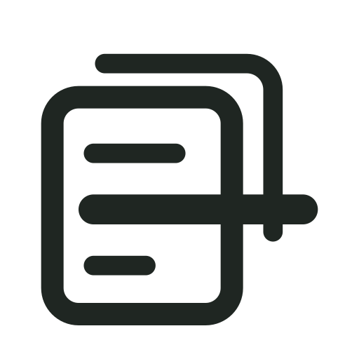 Bobby Receipts Smart Stack mark, monochrome, 512×512